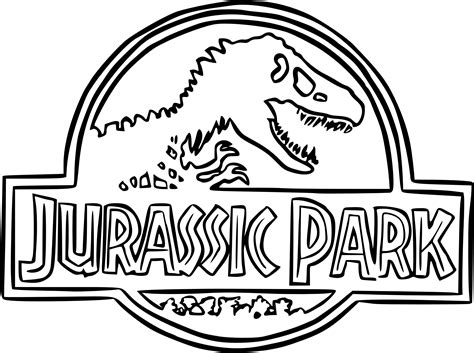 Coloriage Jurassic Park à imprimer