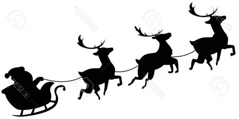 santa sleigh silhouette clipart 10 free Cliparts | Download images on ...