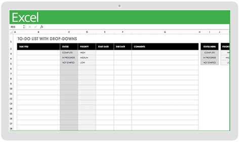 Template For Excel Spreadsheet Database