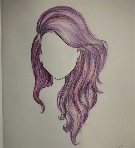 My drawing of hair | Drawing artwork, Drawings, How to draw hair