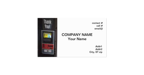 vending machine business card | Zazzle