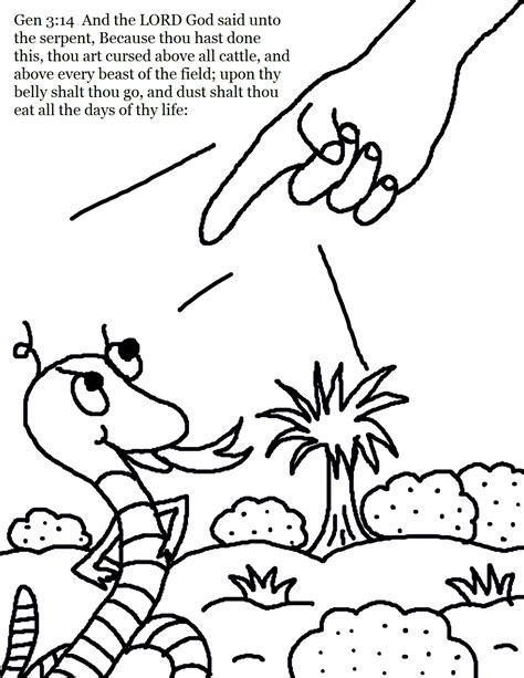 Adam and Eve Coloring Pages