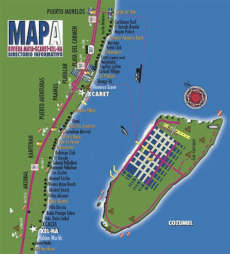 Ubicate Map Tucsa Playa Del Carmen | Adams Printable Map