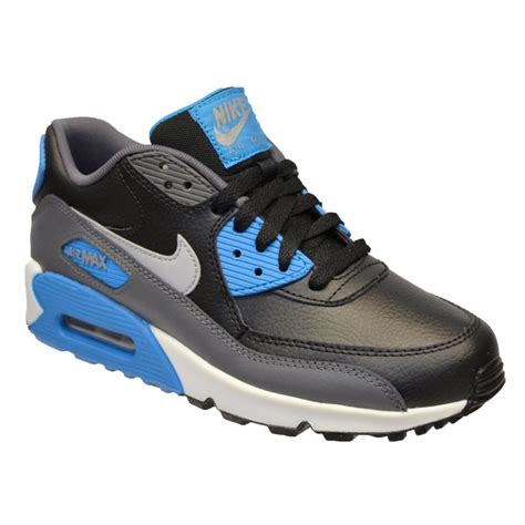 Nike Nike Air Max 90 (GS) Black / Wolf Grey (F8) 705499-001 Older Boys ...