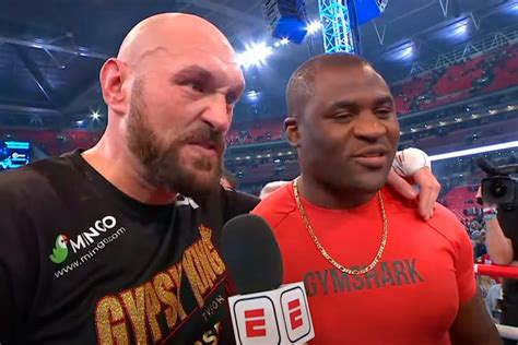 Francis Ngannou responds to Tyson Fury's public offer for a hybrid ...