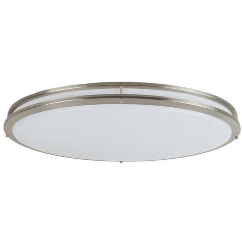 Flush Mount Led Ceiling Lights / Flush Mount 15 1/2" Wide Chrome Drum ...