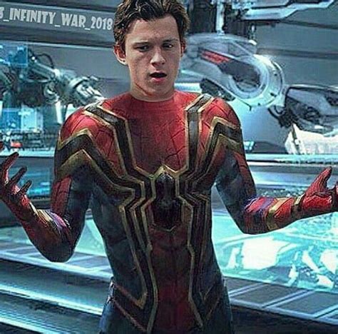 Tom Holland in his Iron Spider suit . | Tom holland spiderman, Tom ...