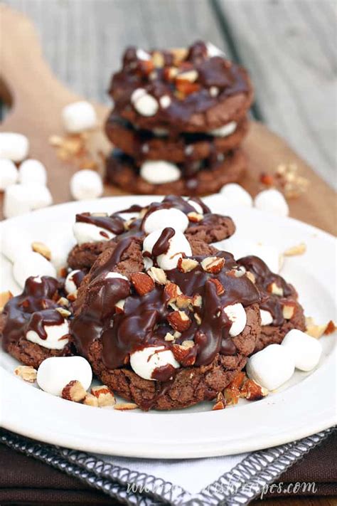 Rocky Road Cookies | Let's Dish Recipes