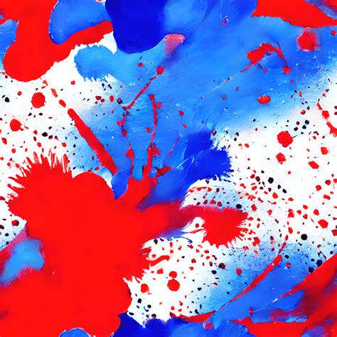 Red Offwhite and Blue Abstract Background with Oil Paint Splatter ...