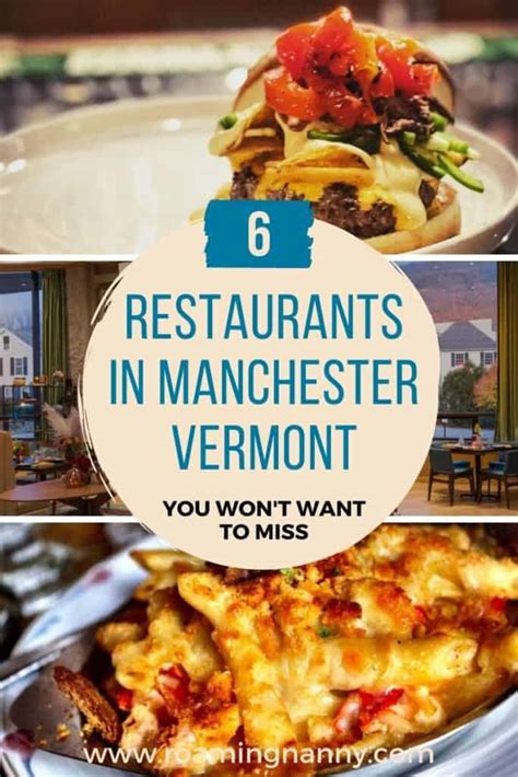 6 Delicious Restaurants in Manchester Vermont