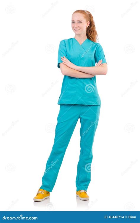 Woman-doctor in uniform stock photo. Image of medical - 40446714