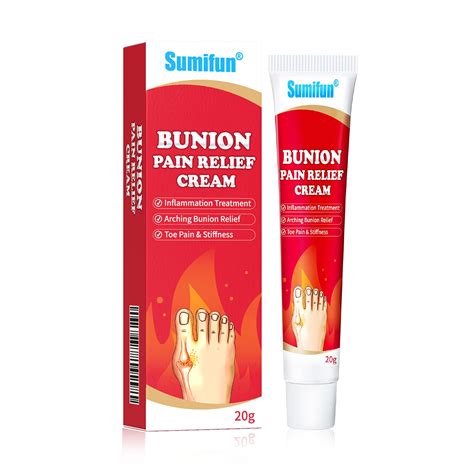 Sumifun Bunion Pain Relief Cream, 4 Counts Bunion Pain Cream for Bunion ...