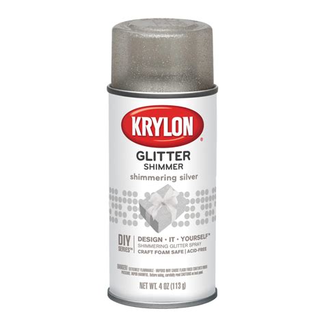 Krylon Glitter Shimmer Spray Paint, 4 oz., Shimmering Silver - Walmart ...