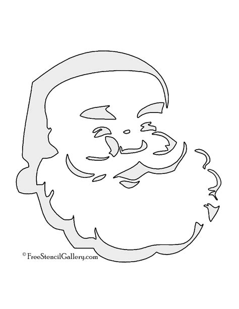 Santa Claus Stencil | Free Stencil Gallery