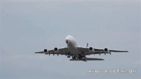 AirBus A380 take-off and flight - YouTube