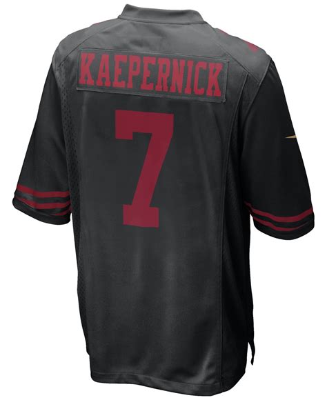 Nike Men's Colin Kaepernick San Francisco 49ers Game Jersey in Black ...