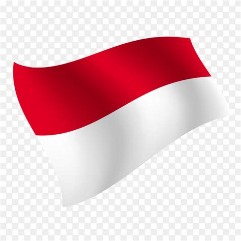 Indonesia flag waving vector on transparent background PNG - Similar PNG