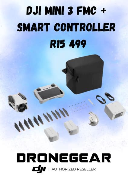 DJI MINI 3 FLY MORE COMBO PLUS WITH SMART CONTROLLER – DroneGearZA