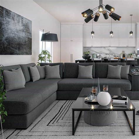 34 Gray Couch Living Room Ideas [Inc. Photos]