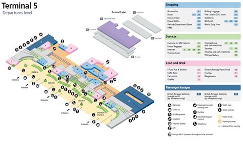 Heathrow Airport Terminal 5 Map