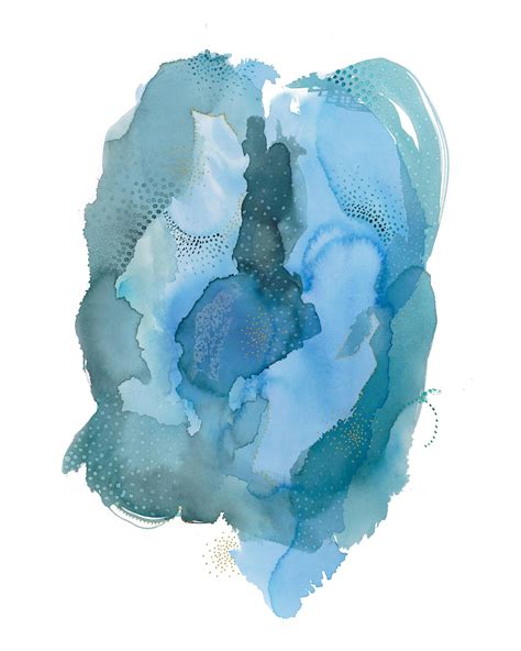 Blue Abstract Art Print – AdriLunaStudio