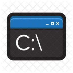 Command Prompt Icon - Download in Flat Style