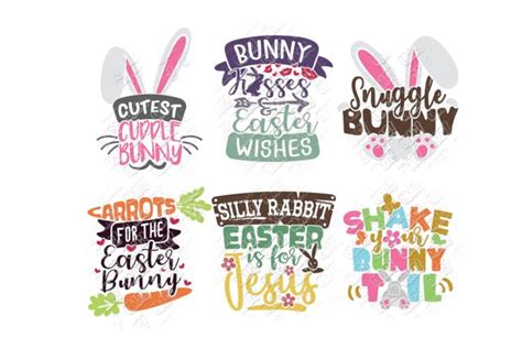 Bunny Easter Quotes SVG in SVG/DXF/EPS/JPG/PNG • OhMyCuttables