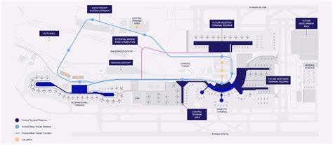 Terminals map of the Brisbane Airport BNE