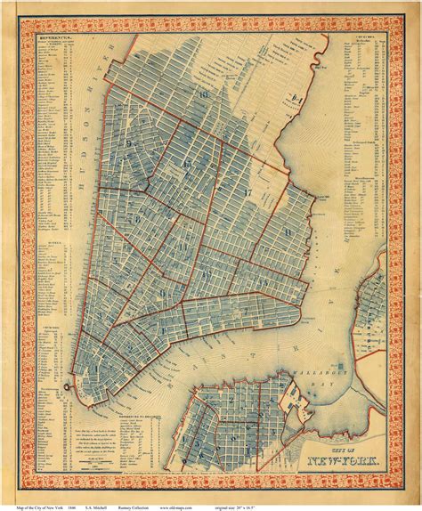 Old Maps of Manhattan - New York City