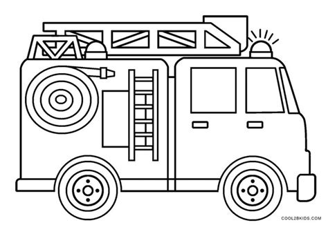 fire truck coloring pages for toddlers - Carrol Lea