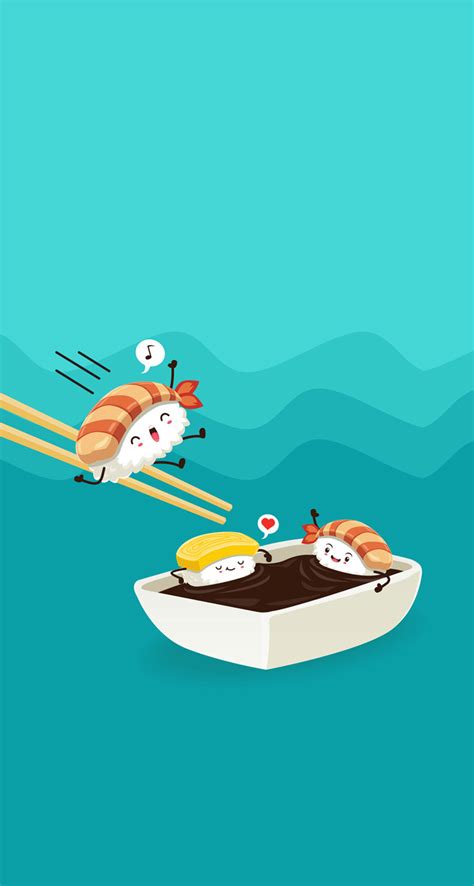 Koleksi Spesial 31+ Cute Cartoon Sushi Wallpaper