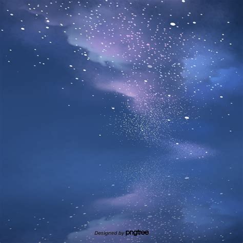 Cartoon Night Blue Star Sky Background, Scenes, Night, Sky Background ...