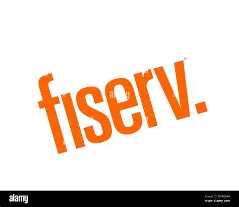 Fiserv, rotated logo, white background Stock Photo - Alamy