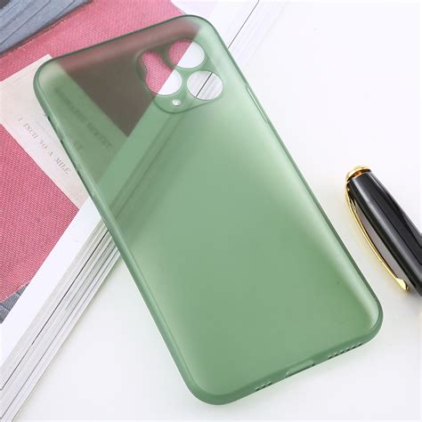 For iPhone 11 Pro Max Ultra-thin Frosted PP Case (Dark Green) – Alexnld.com