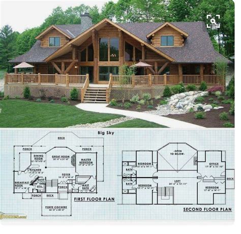 Rustic Log Cabin Floor Plans - Image to u