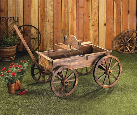 Rustic Wood, Rustic Decor, Wood Decor, Wagon Wheel Decor, Wagon Planter ...