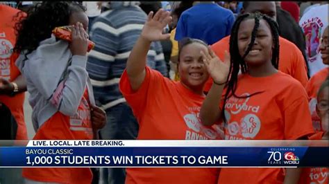 1,000 students win tickets to Bayou Classic