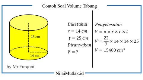 Rumus Volume Tabung Dan Contoh Soal Riset Riset - Riset