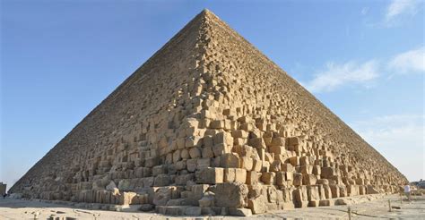 The Great Pyramid of Giza; built by King Khufu nearly 4,500 years ago ...