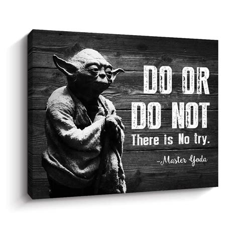 Buy Do or Do Not There Is No Try - Motivational Wall Art Inspirational ...