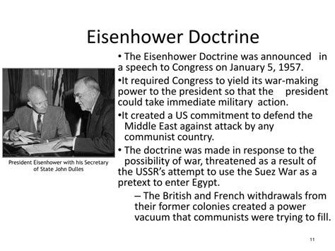 Eisenhower Doctrine Definition Cold War