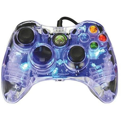 PDP Afterglow Wired Controller: Blue for Xbox 360 - Walmart.com ...