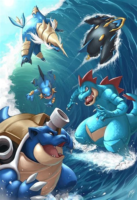 All water Pokemon starters final evolution | Pokemon, Anime, Pokemon ...