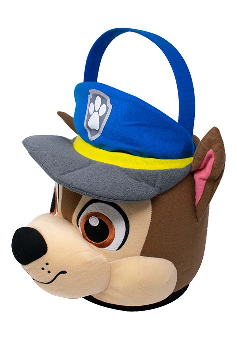 Paw Patrol Chase Plush Trick or Treat Bucket