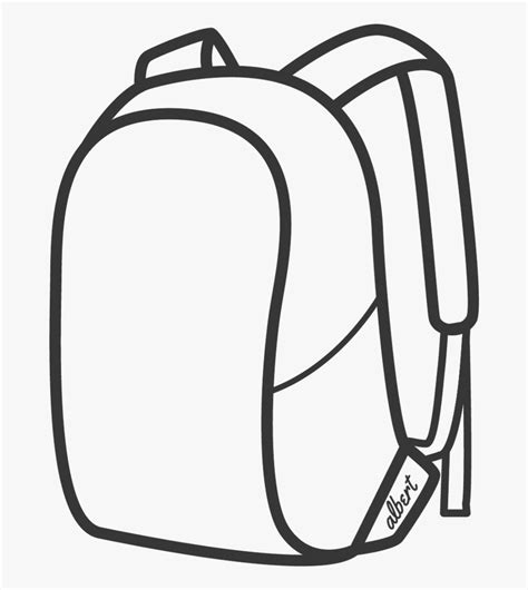 Albert Waterproof Backpacks - Clip Art Of Backpack , Free Transparent ...