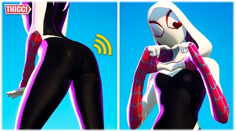 Fortnite THICC 'SPIDER GWEN' SKIN Showcased in REPLAY THEATRE 🍑😍 ️ ...