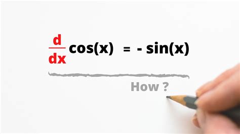 Calculus | Derivative proof of cos(x) | Derivative of [cosx] = - sinx ...