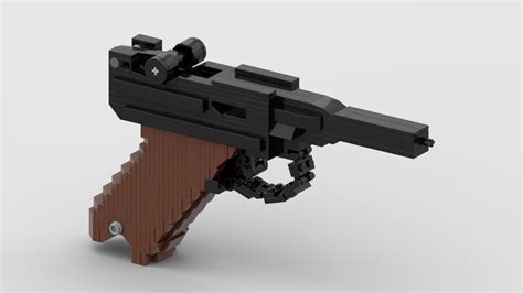 LEGO MOC LEGO Luger P08 Blowback Rubber Band Gun by THE_MOC_CHANNEL ...