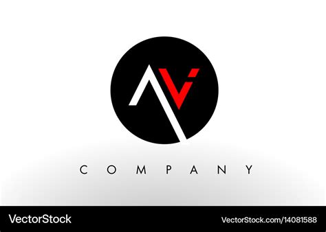 Av logo letter design Royalty Free Vector Image