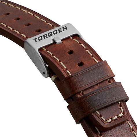 Brown Leather Strap - 24mm Watch Strap | – Torgoen